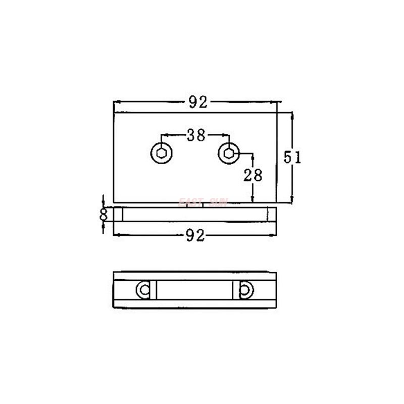 bisagra hidr&aacute;ulica para puerta de vidrio