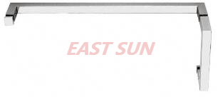 Combinación de la serie 'SQ' en negro mate, tirador de 6', barra para toallas de 24'