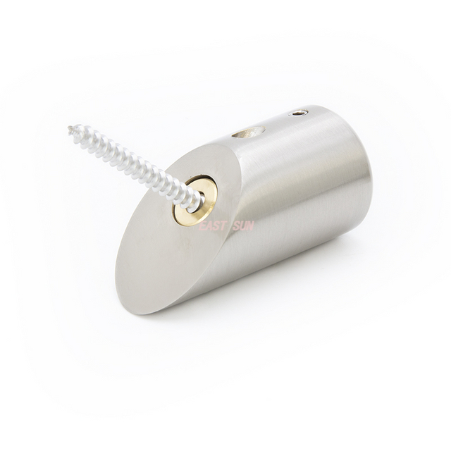 Soporte de montaje en pared en inglete de 45 grados para barra redonda