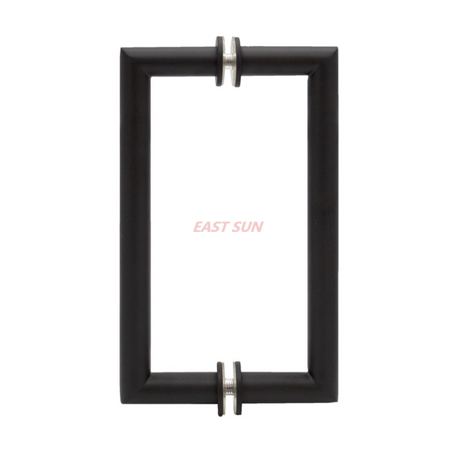 Tirador espalda con espalda de esquina ingleteada de tubo redondo serie MT