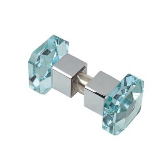 Tiradores de puerta de entrada decorativos de diseños calientes, pomos y tiradores de puerta de privacidad de cristal