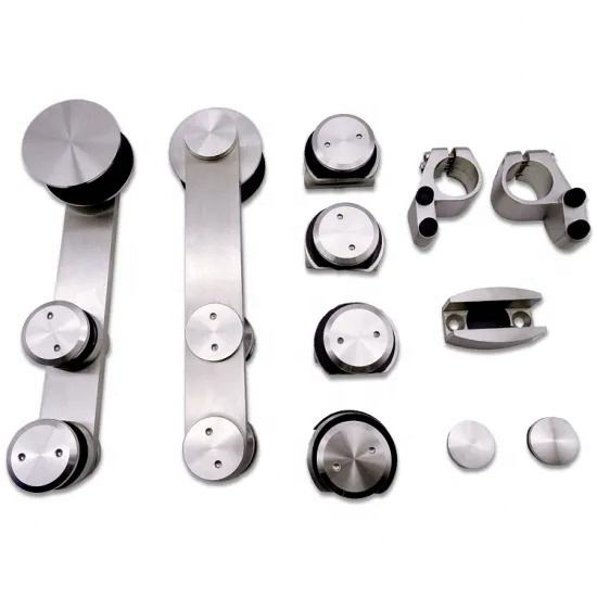 Sistema de puerta corrediza con riel para puerta de vidrio colgante de alta resistencia