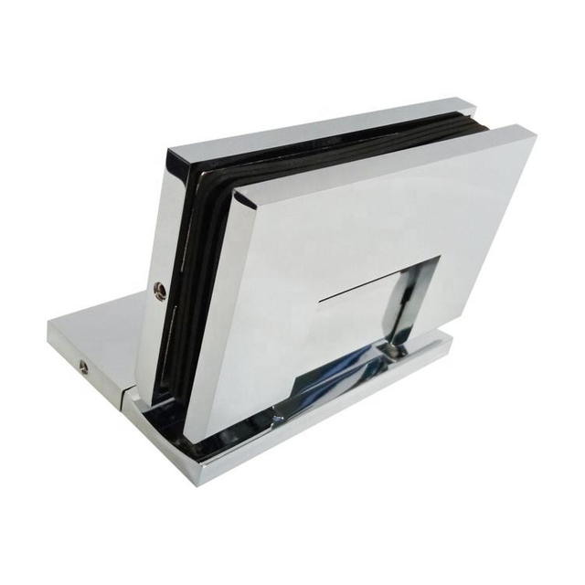 Bisagra de puerta de ducha ajustable de 90 grados de pared a vidrio para vidrio de 1/2 ″ - 3/8 ″ 