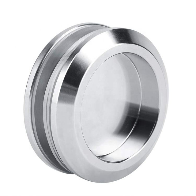 Tirador de vidrio para puerta de acero inoxidable, manija redonda para sistema de puerta corredera
