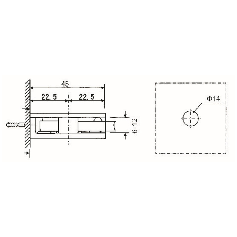 GBF-811S-Abrazaderas de Vidrio
