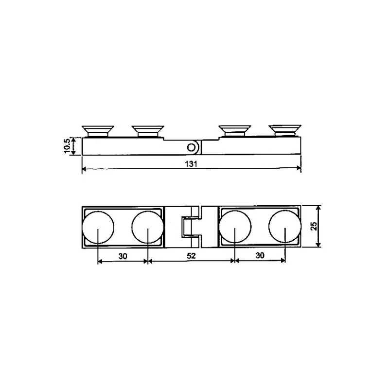 ESD-1005-Bisagras Autolevantables de Latón