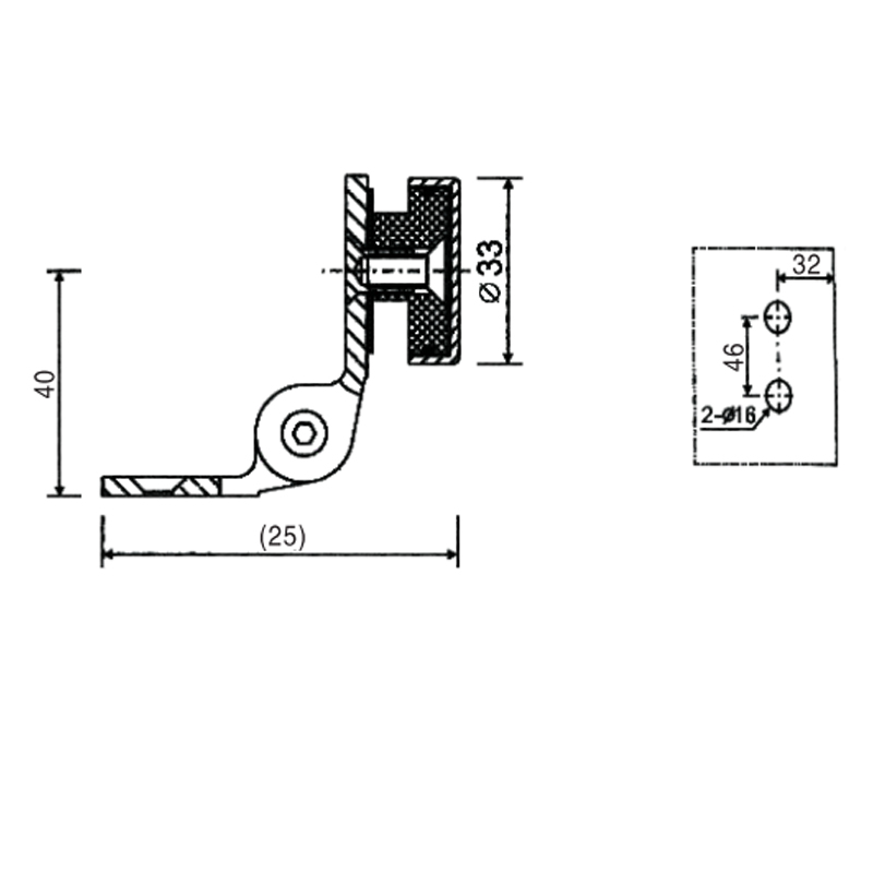 ESH-764-Bisagras para puerta de ducha