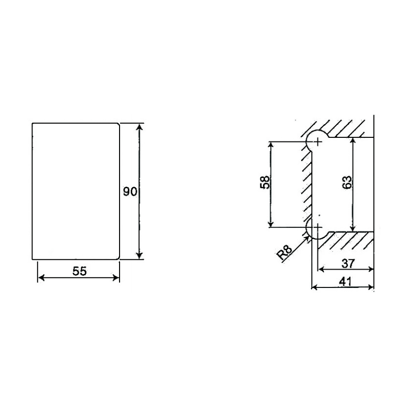 ESH-218-Bisagras para puerta de ducha