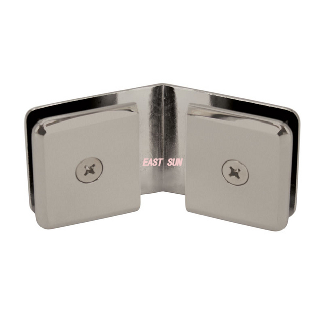 Abrazadera biselada de vidrio a vidrio de 135 grados