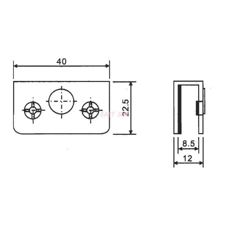 CBH-061P-Bisagras para gabinete