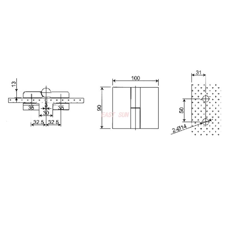 bisagras ascendentes de acero inoxidable