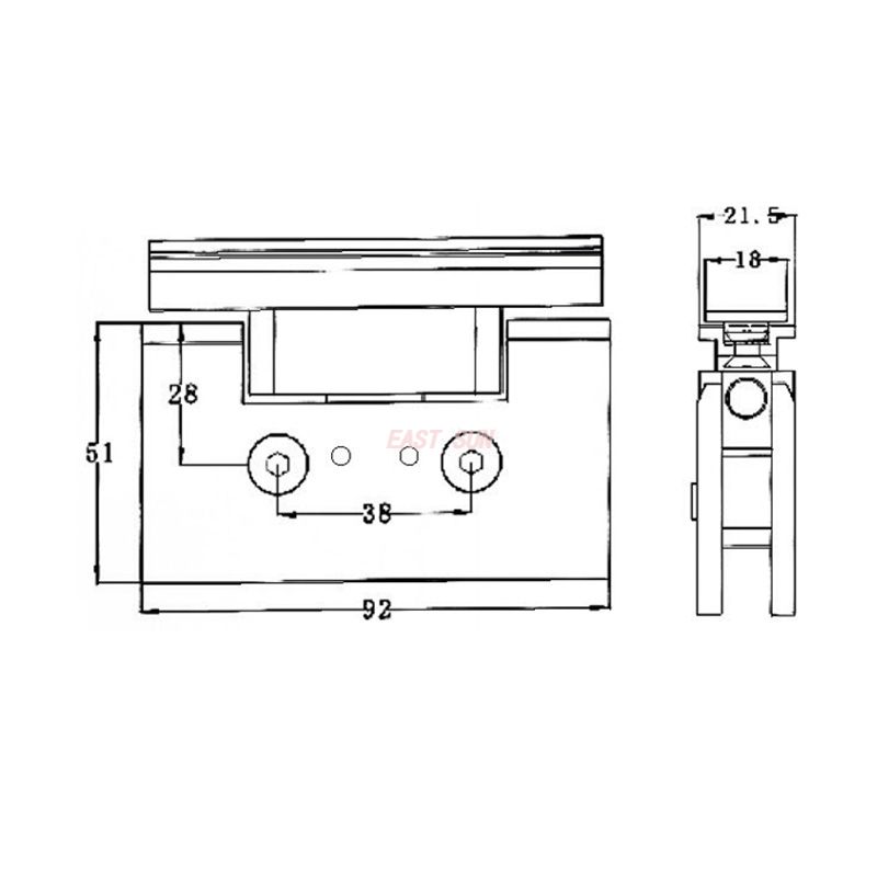 bisagras de vidrio para puerta de ducha