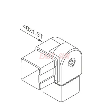 Conectores redondos de la barandilla del tubo del tubo cuadrado del acero inoxidable 304 de la barandilla del balcón del bastidor del espejo