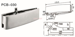 Accesorios de parche para puerta pivotante Dorma PCB-030