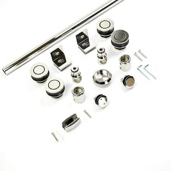 Herrajes para puertas de baño sin marco Herrajes para puertas corredizas de ducha