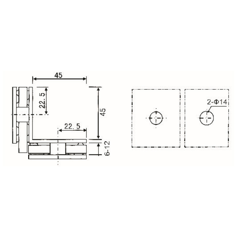 GBF-812-Abrazaderas de Vidrio