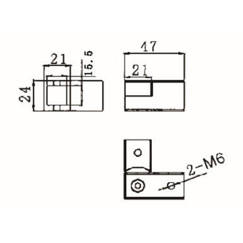 KF-1008- conectores para cuarto de ducha