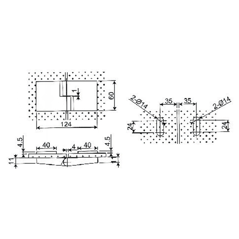 RSH-102-L-Bisagras Autolevantables de Latón