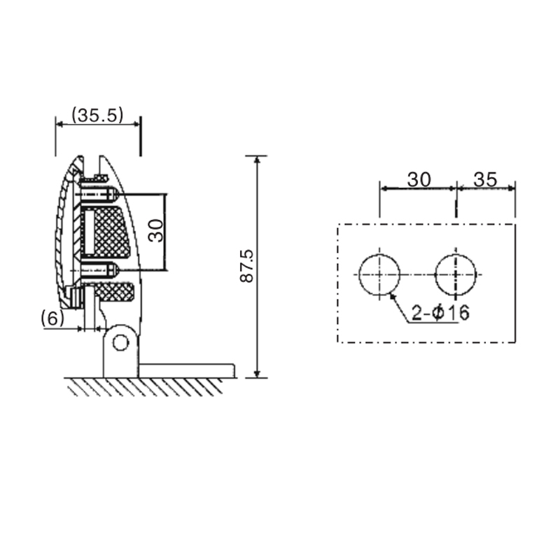 ESH-721-Bisagras para puerta de ducha