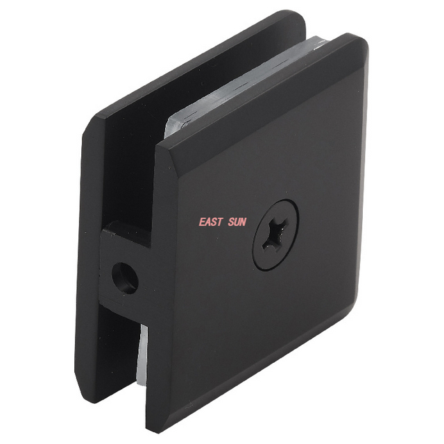 Abrazadera de vidrio resistente para montaje en pared estilo orificio en vidrio biselado