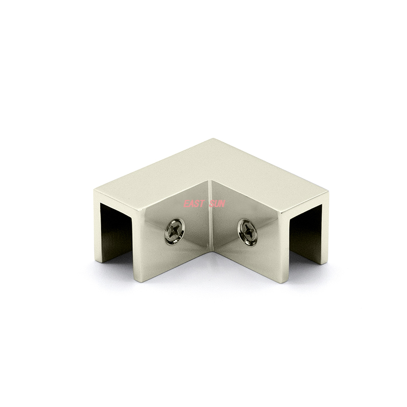 Abrazadera de vidrio de 90 grados 'slip fit'